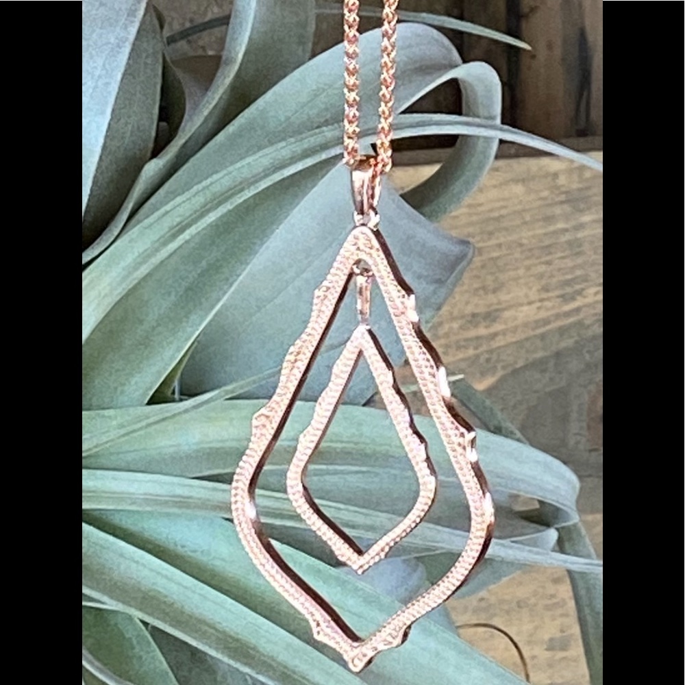 Kendra Scott Simon Rose Gold Pendant Necklace